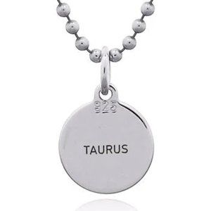 Jeanex brand double sided zodiac pendant - TAURUS